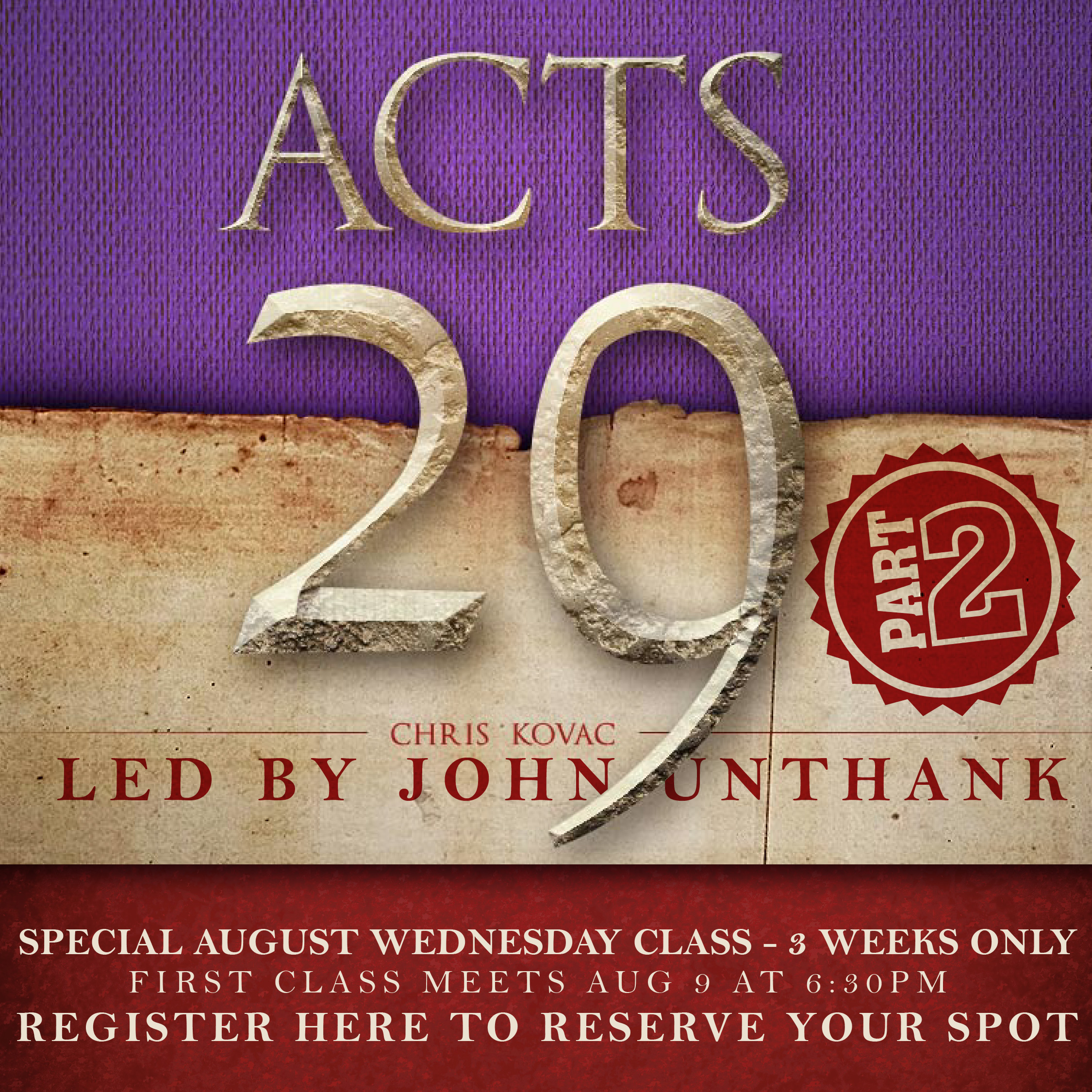 Part 2 registration