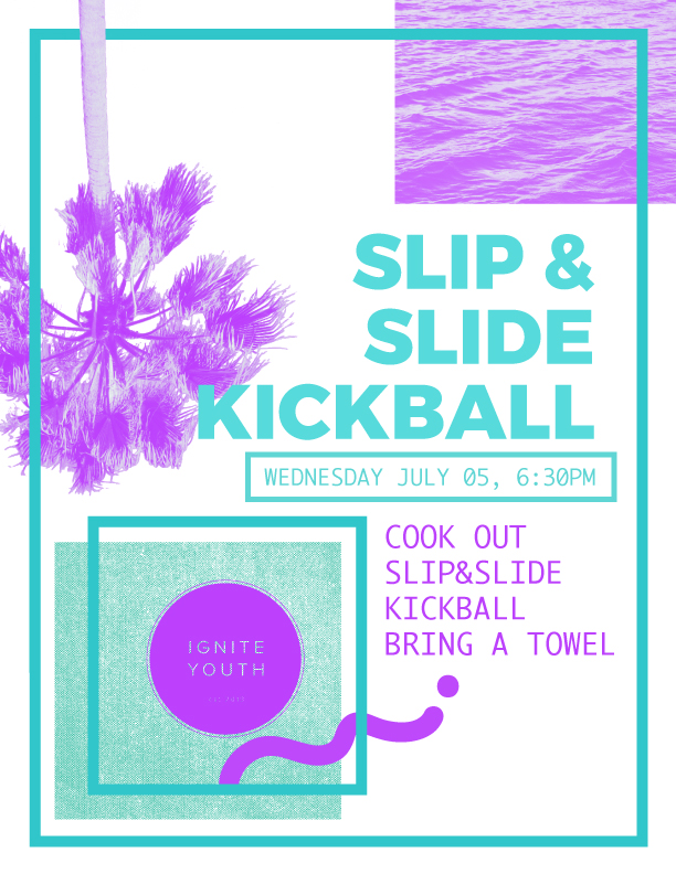 Waterslide kickball
