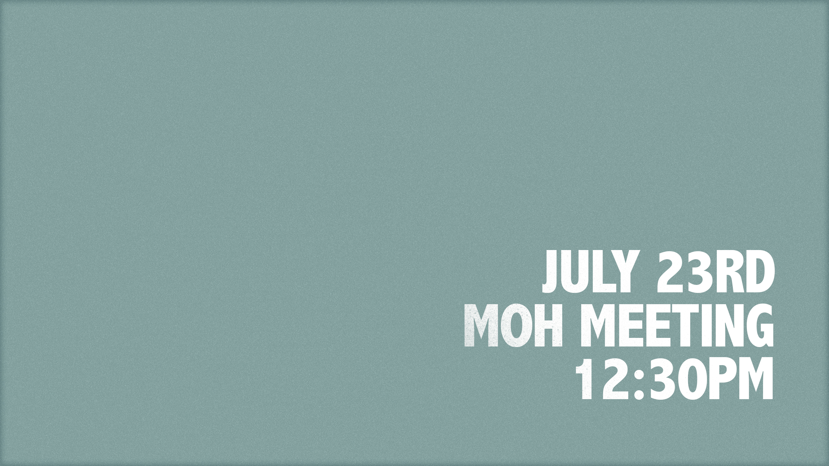Moh meeting