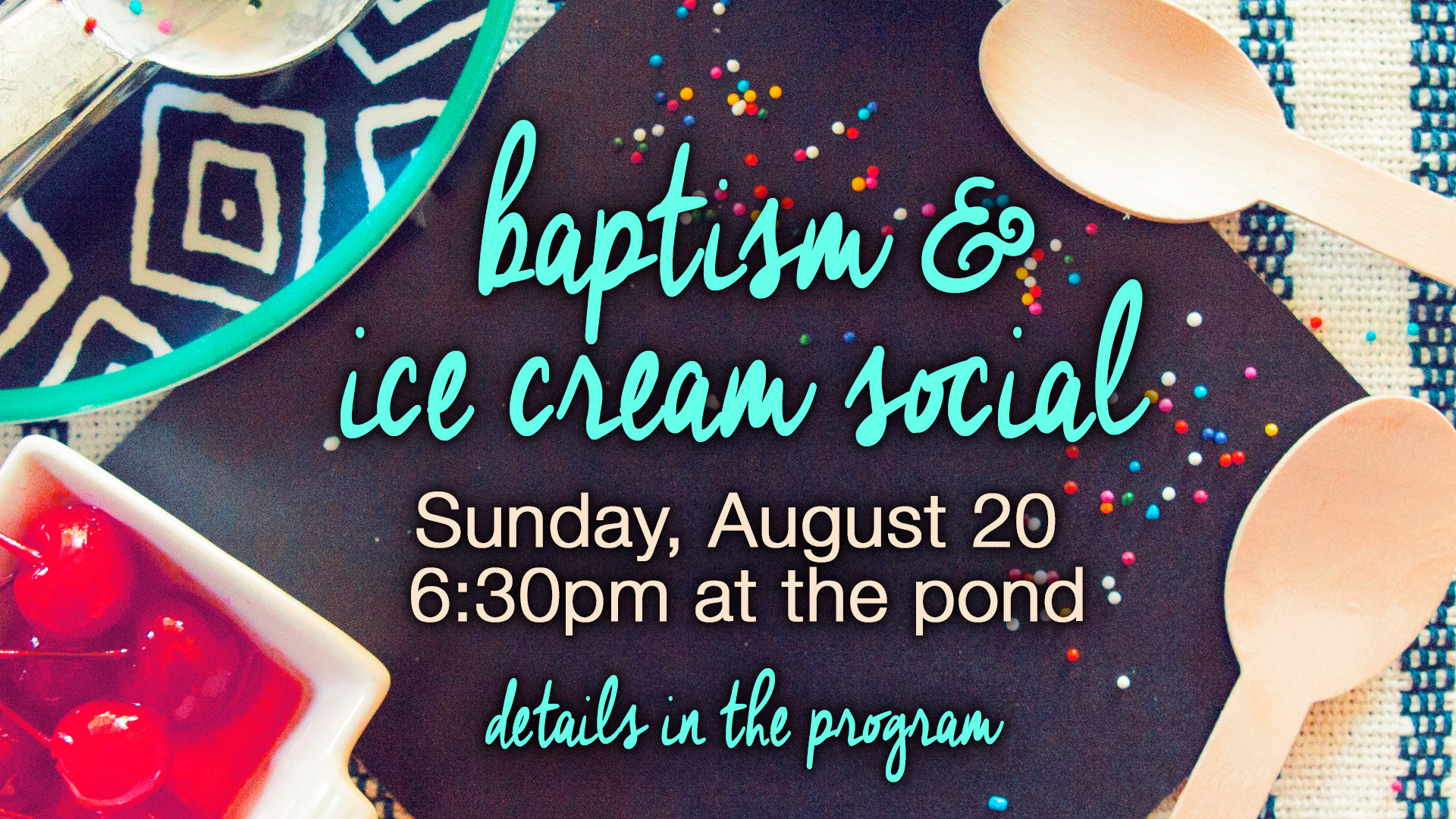 Ice cream baptism