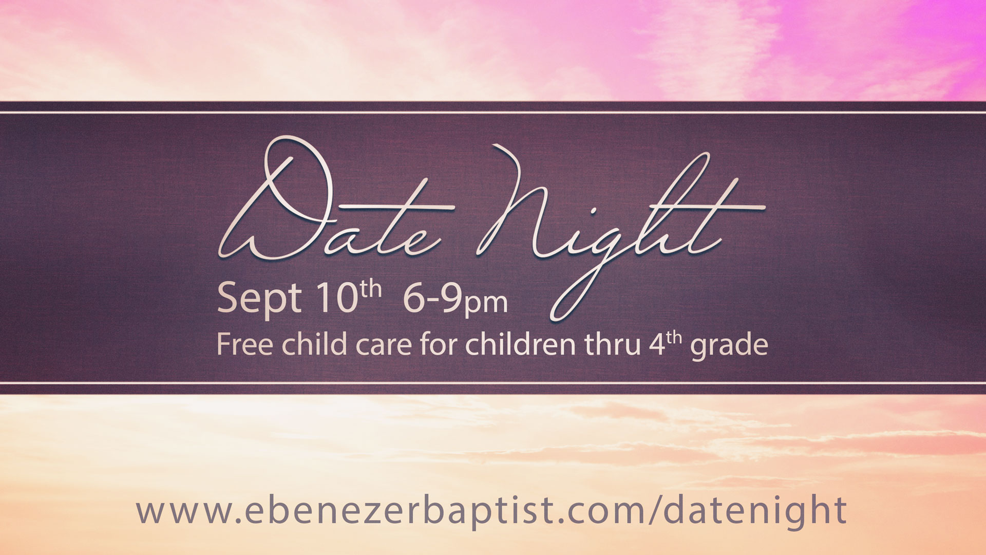 Date night banner