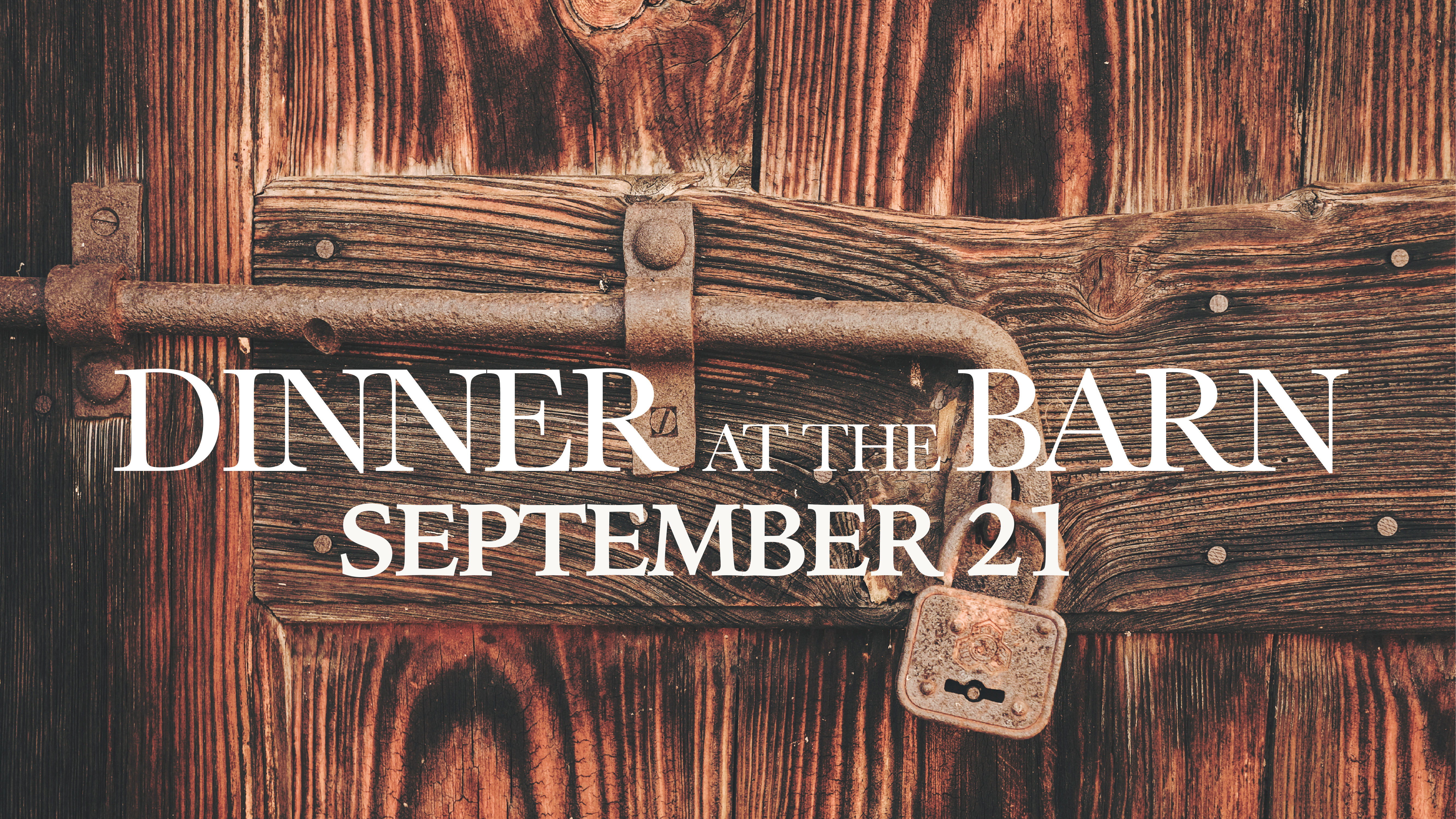 Dinner at the barn