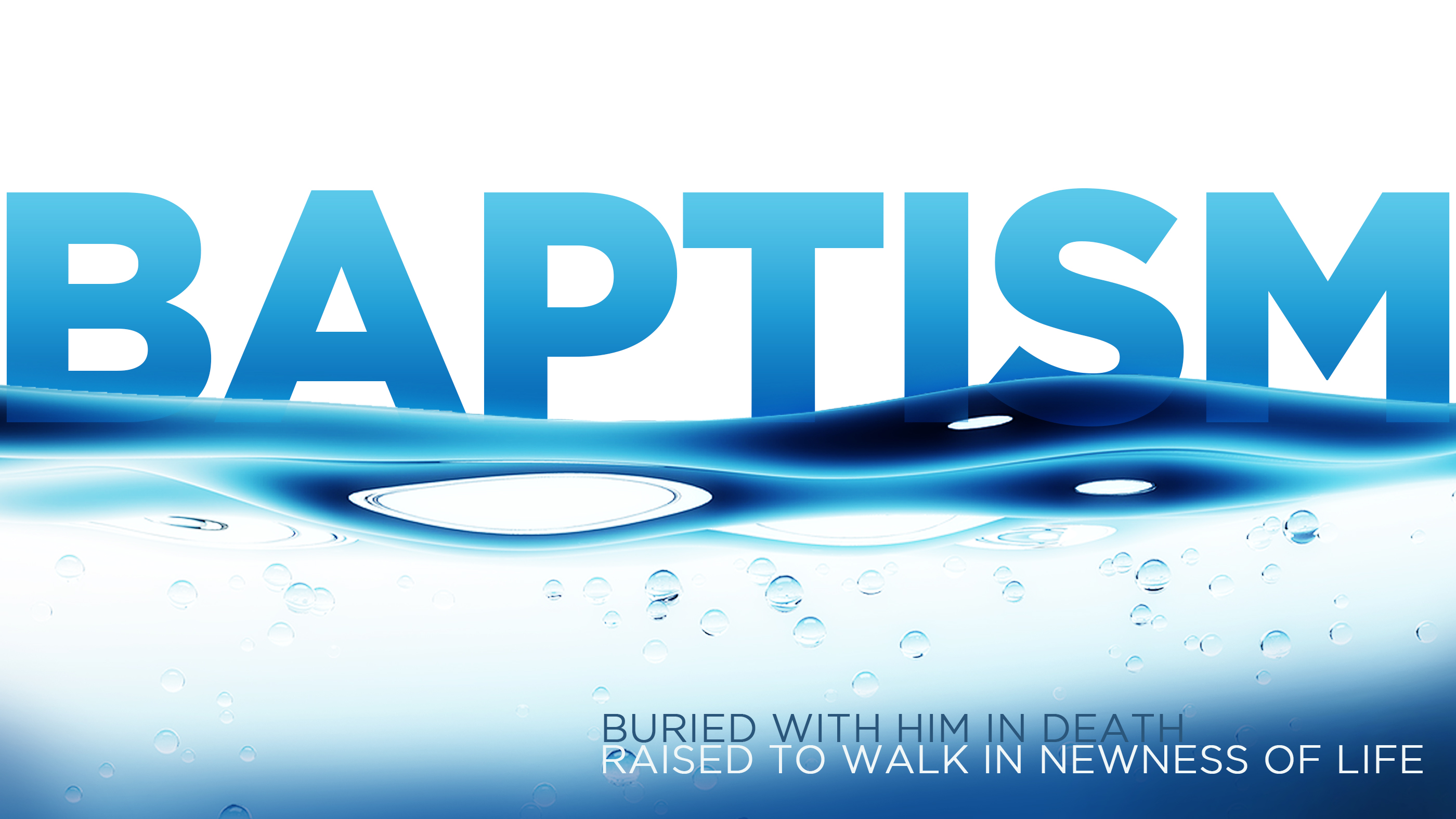 Baptisms new hope words only