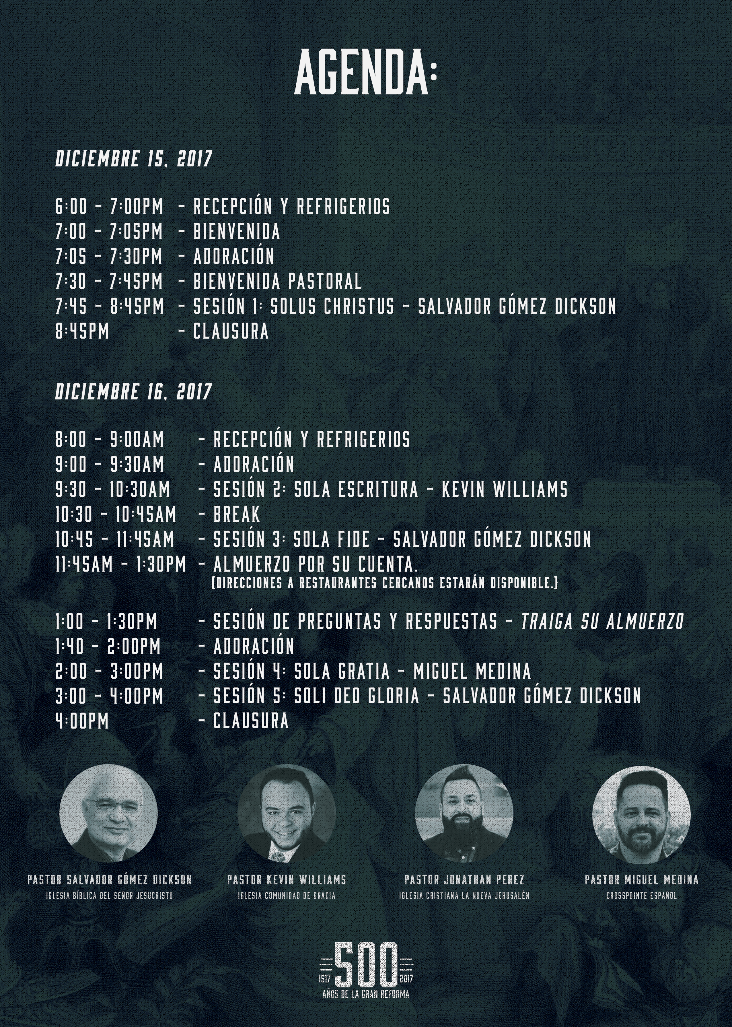 Reforma conference agenda