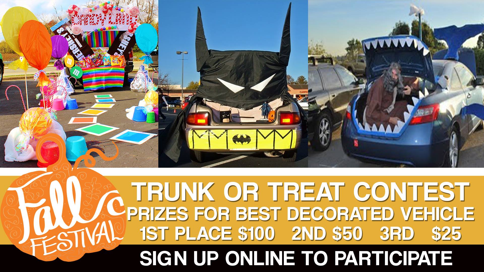 Fall festival trunk or treat contest