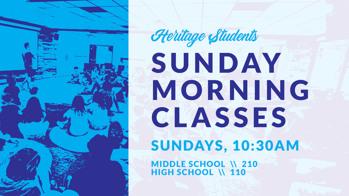 Sunday Mornings (Heritage Students) logo