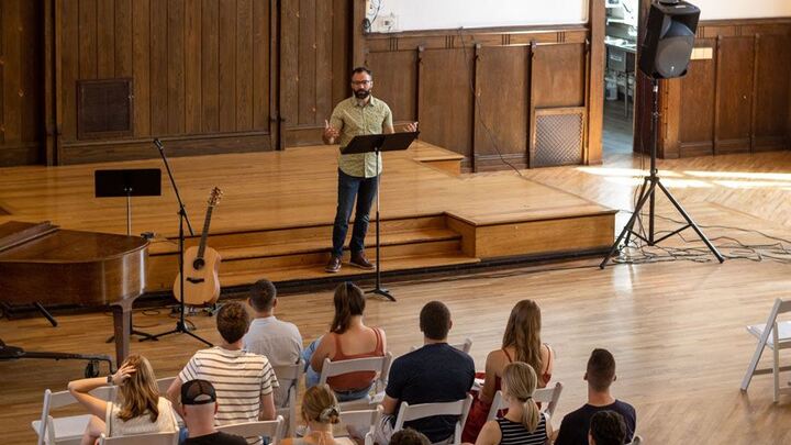 Sunday Worship Service | Downtown Iowa City logo