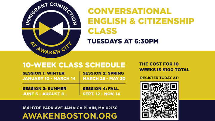 Immigrant Connection at Awaken City- Conversational English & Citizenship Class logo